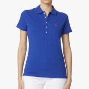 Polo Ralph Lauren Julie Logo-embroidered Slim Fit Polo shirt Size XL